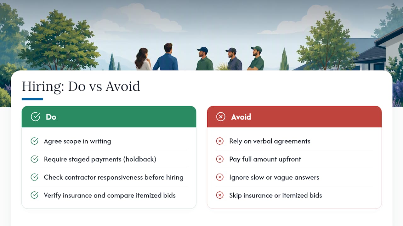What I've Learned Watching Landscaping Projects Succeed or Fail — overview diagram