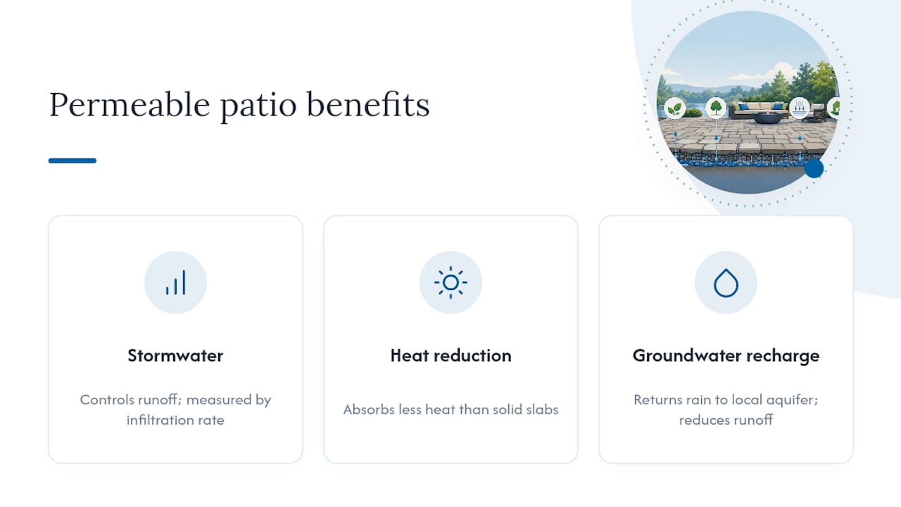Do Permeable Patios Help With More Than Just Drainage? — overview diagram