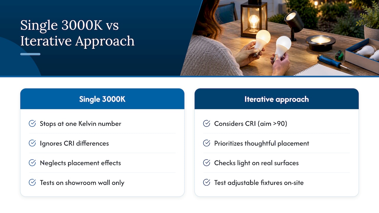 Why the "Just Pick 3000K" Advice Misses the Point — overview diagram