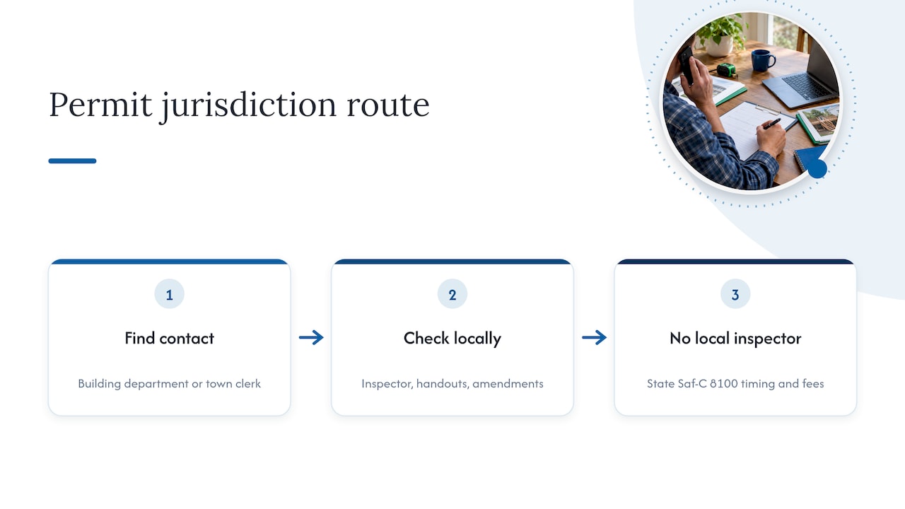 Local or state deck permit route